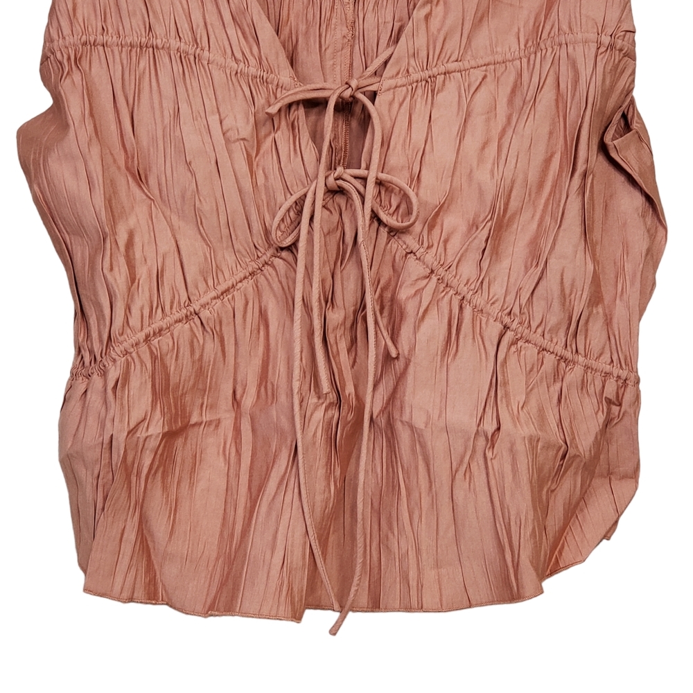 Frame Denim Rust Sleeveless Blouse - Picture 6 of 13